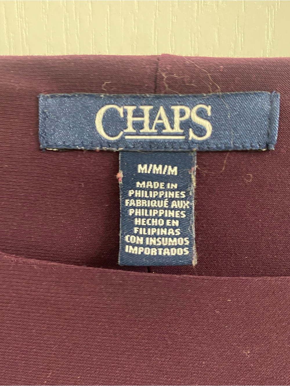 Chaps Women's Sleeveless Sheath Dress in Deep Plum - Picture 5 of 6